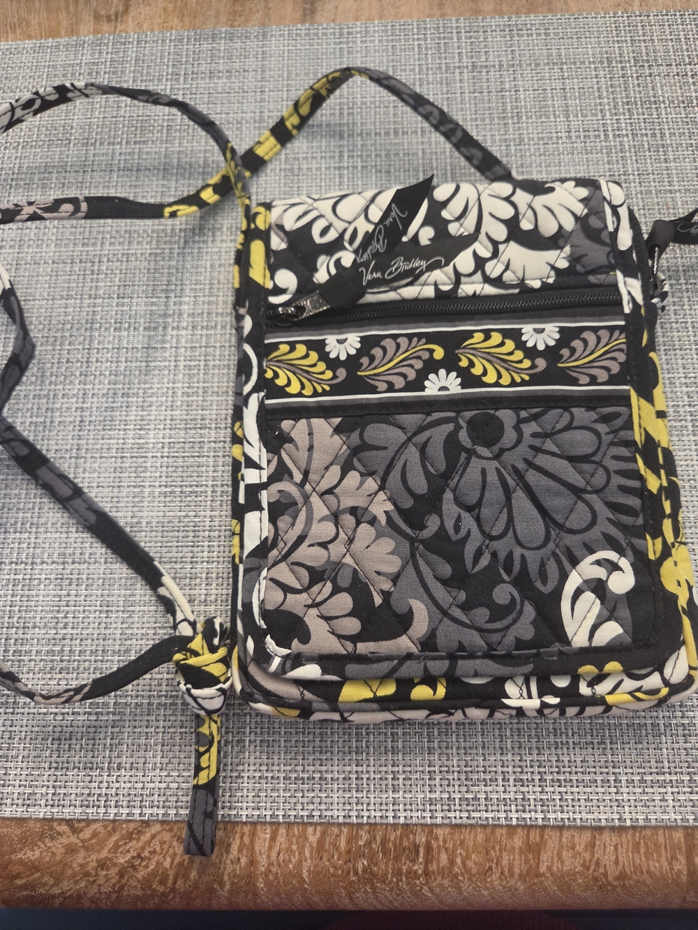 Vera Bradley Black Floral Crossbody Bag